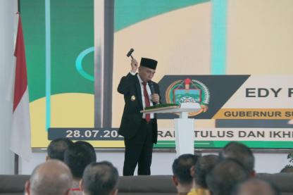  Penutupan PKN II di BPSDM Sumut, Gubernur Sebut Syarat Ideal Seorang Pemimpin Kepada Bawahan